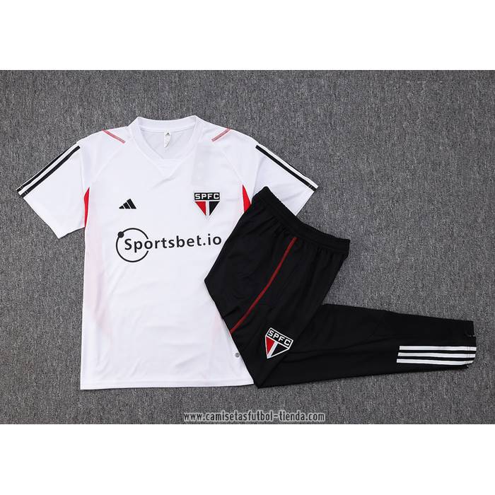 Chandal del Sao Paulo 2023 2024 Manga Corta Blanco